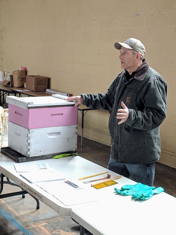 Keith Wood Discussing Bee Keeping 