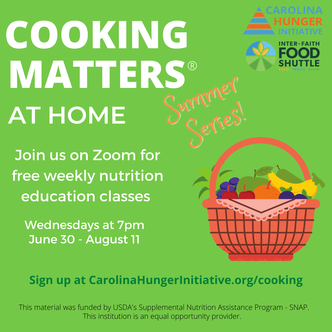 Cooking Matters at Home N.C. Cooperative Extension