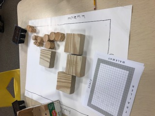 Circle and square blocks to plan raised garden