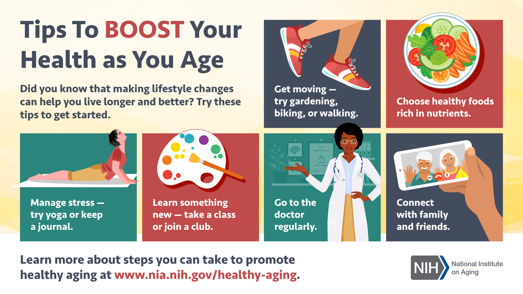 Tips to boost your health as you age