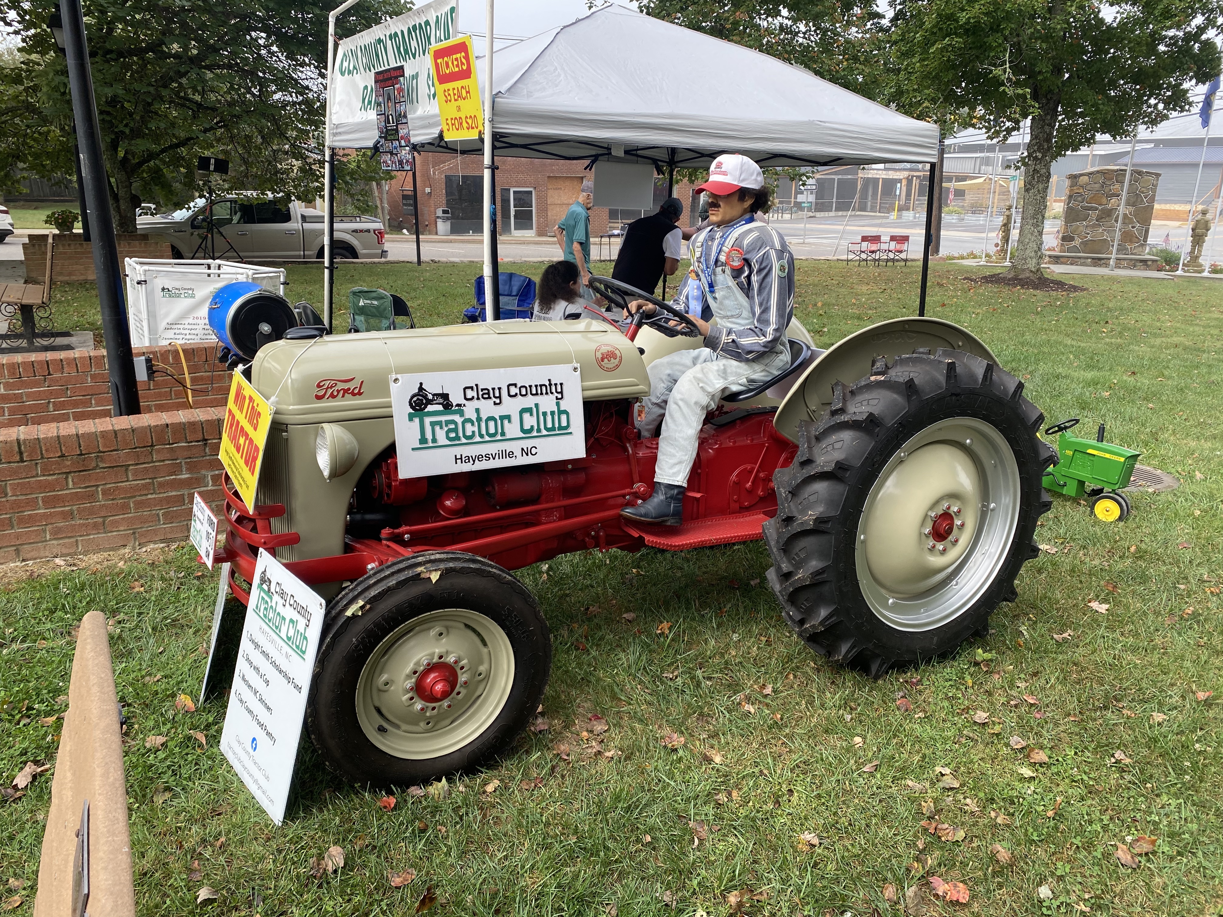 Prize Tractor with fake driver aboard