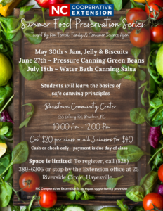 Cover photo for Summer Canning Series (Updated)