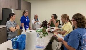 group preparing food