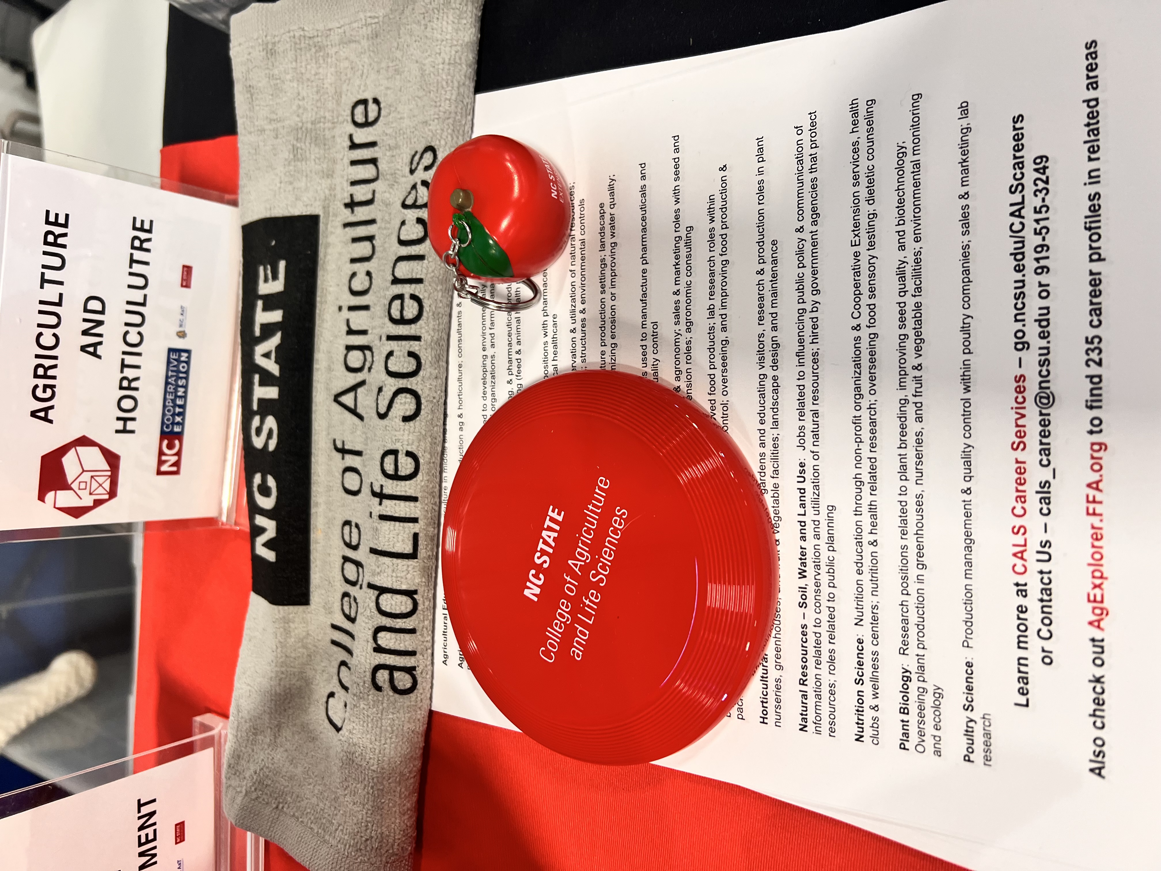 NC State College of Agriculture and Life Sciences gear.